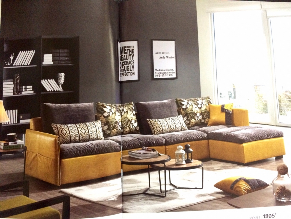 Sofa nỉ hiện đại 5