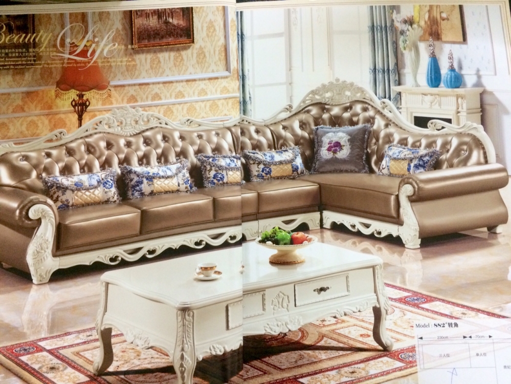 Sofa da tân cổ điển 3