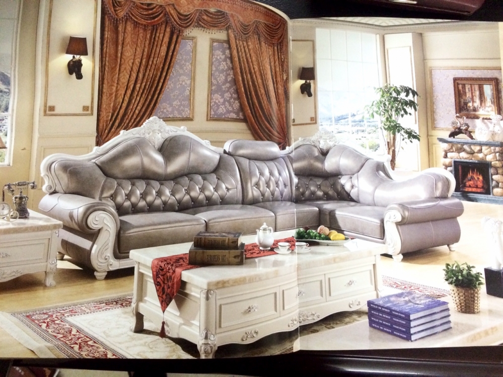 Sofa da tân cổ điển 1